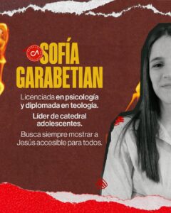 No te lo podes perder! Sofia Garabetian en el Congreso de Adolescentes este 7 y 8 de diciembre c